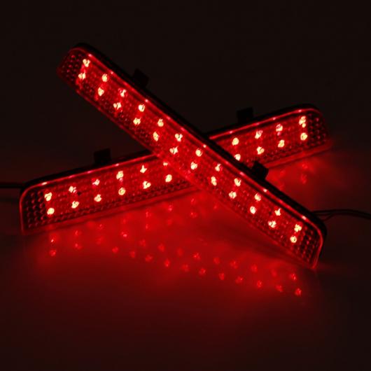 2ピース LED リア バンパー リフレクター ライト ドライビング ブレーキ フォグ トリム モールディング テール ランプ 適用: ランド AL-MM-2219 AL_4