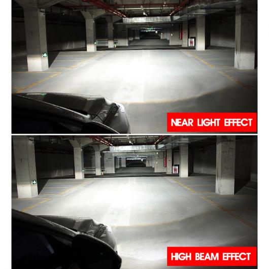 2ピース 48W 6500K COB H4 LED H7 H11 H8 H1 H3 12-24V ヘッドライト バルブ 6500lm 9005 9006 ヘッドランプ オート LED ライト H4 AL-MM-2277 AL_5