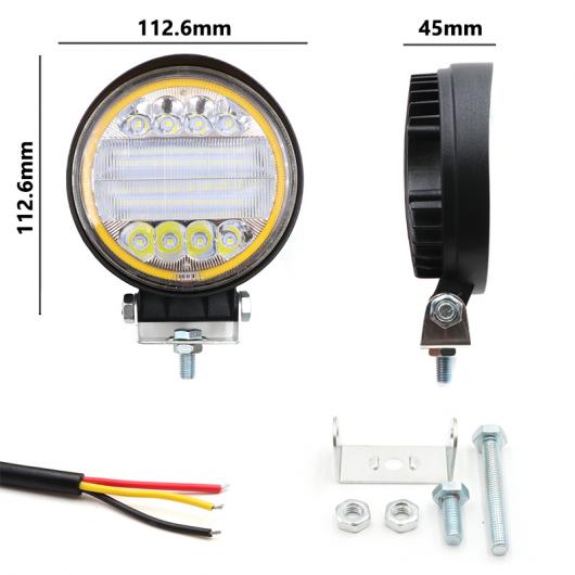2ピース 4インチ オフロード LED ワーク ライト バー 72W 24 LED スポット コンボ ビーム スポットライト 適用: ジープ/JEEP ATV UAZ SUV 4WD AL-MM-2290 AL_2