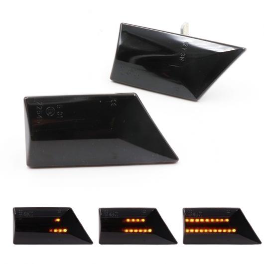 2ピース LED ダイナミック サイド マーカー フロー ターンシグナルライト シーケンシャル ウインカー インジケーター 適用: オペル/OPEL AL-MM-2310 AL