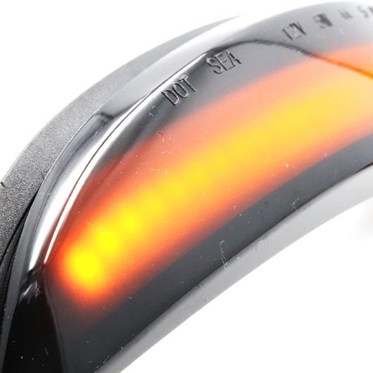 フロー ターンシグナルライト LED バックミラー ミラー ダイナミック インジケーター ウインカー 適用: フォード/FORD フィエスタ 2008-2017 AL-MM-2336 AL