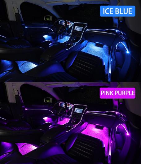 装飾 ライト EL ネオン ワイヤー ストリップ RGB マルチ モード APP サウンド コントロール オート インテリア 装飾 ランプ 6in1 8m AL-MM-2360 ALの画像
