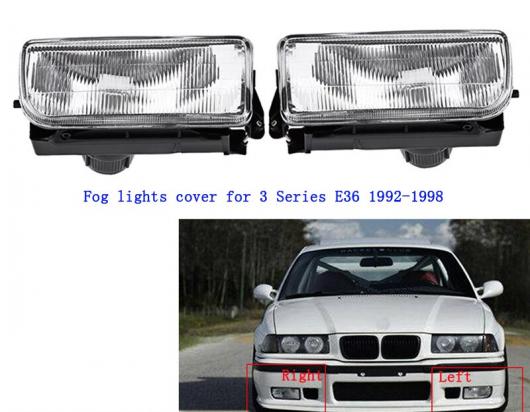 フォグライト 適用: BMW 3シリーズ E36 318 320 323 325 328i 1992-1998 フロント ストライプ 左右・クリスタル 左右 AL-MM-4003 ALの画像