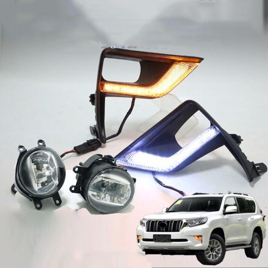 LED フロント フォグランプ デイタイムランニングライト チューニング ライト 3 機能 適用: トヨタ ランドクルーザー プラド 150 FJ150 2018 AL-MM-4730 AL_1