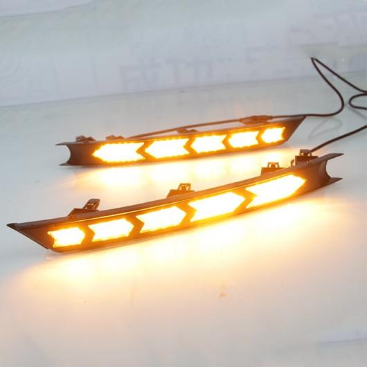 2ピース フロー ウインカー LED フロント デイタイムランニングライト フォグランプ 適用: マツダ CX-5 CX5 2017 2018 2019 2ピース AL-MM-4749 AL_3