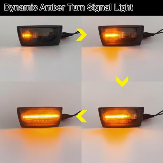 スモーク レンズ LED サイドマーカー ライト ダイナミック ターンシグナルランプ 適用: オペル/OPEL アダム アストラ スモーク AL-MM-5541 AL_7