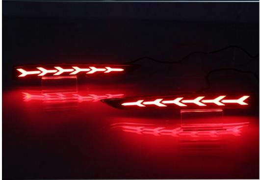 2ピース LED リア バンパー リフレクター ライト 適用: ヒュンダイ/現代/HYUNDAI アクセント ソラリス モデル A〜モデル C AL-MM-5783 AL_6