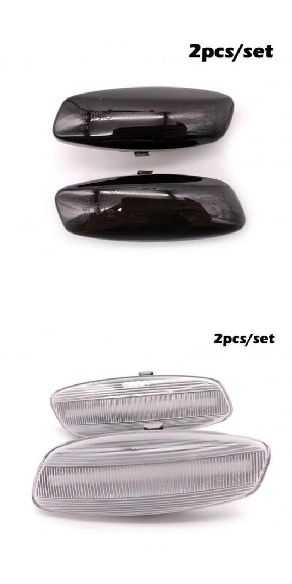 2ピース LED ダイナミック サイドマーカー ターンシグナルライト 適用: シトロエン/CITROEN C3 DS3 C4 ピカソ DS4 C5 スモーク・クリア AL MM 5828 AL :504190640:オートパーツエージェンシー