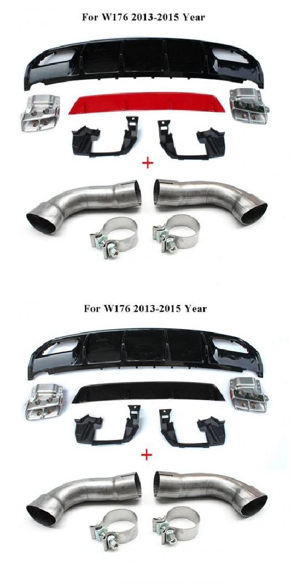 �K�p: �����Z�f�X�E�x���c A �N���X W176 A45 AMG A180 A200 �n�b�`�o�b�N 4�h�A ���b�h �p�C�v�E�u���b�N �p�C�v AL-MM-7971 AL