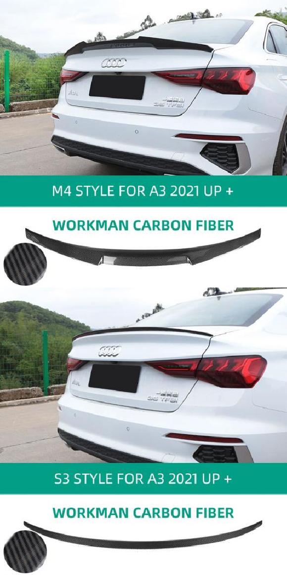 ���A �g�����N �����o�[ �X�|�C���[ �E�C���O �K�p: �A�E�f�B/AUDI A3 M4 ���[�N�}�� �J�[�{���ES3 ���[�N�}���J�[�{�� AL-MM-8023 AL