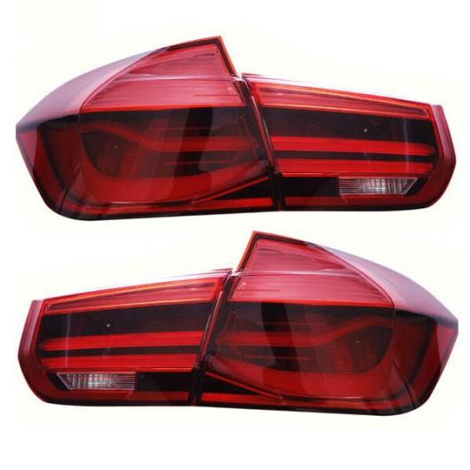 1ペア L/R ブラック ライン LED リア テール ランプ テールライト 適用: M パフォーマンス スタイル BMW 3シリーズ F30 ブラック・レッド AL-MM-8336 AL_4