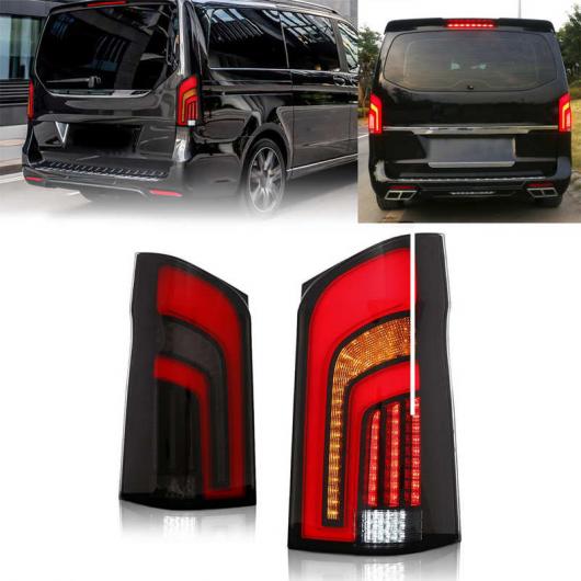 フル LED ダイナミック テール ライト スモーク レンズ 適用: メルセデス・ベンツ V-クラス ヴィト W447 2015-2020 装飾 装飾 ランプ AL-MM-8391 AL_2