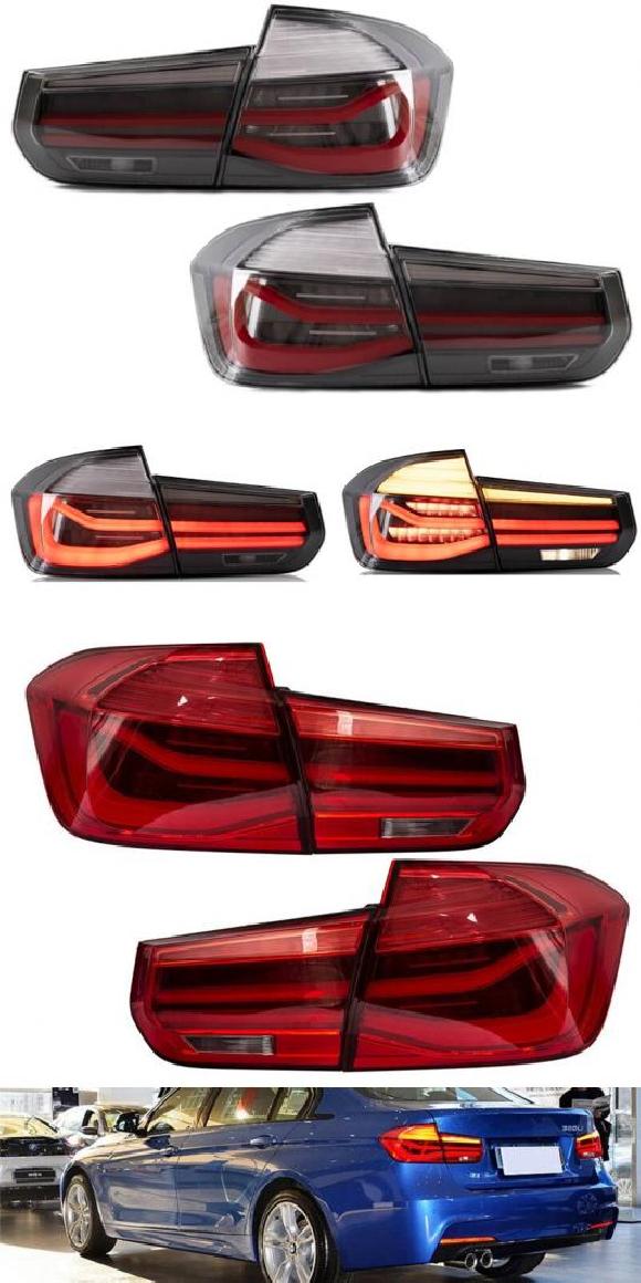エクステリア オート ランプ リア LED ライト テール ランプ ウインカー 適用: BMW F30 M3 F80 2012-2019 ブラック・レッド AL-MM-8411 AL｜apagency