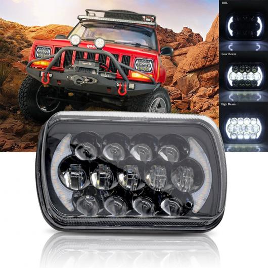 7X6 5X7 防水 LED プロジェクター ヘッドライト バルブ HI LO ビーム HALO 適用: ジープ/JEEP チェロキー/CHEROKEE XJ ライト アクセサリー AL MM 8429 AL :504255730:オートパーツエージェンシー