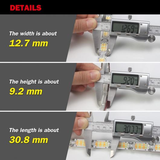 2ピース 防水 フレキシブル ユニバーサル LED DRL レッド イエロー・ホワイト イエロー 50cm 16LED AL-MM-8566 AL