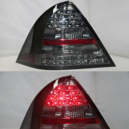 2001-2004 適用: メルセデス・ベンツ W203 C32 C36 C280 C230 C320 C240 C180K C200K LED テール ランプ アセンブリ スモーク 2ピース AL-MM-8573 AL