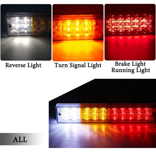 2ピース 防水 LED テールライト リア ランプ ペア ボート トレーラー 12V/24V リア B_2ピース 36LED・C_2ピース 36LED 12V・24V AL-MM-8700 ALの画像