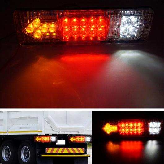 2ピース 防水 LED テールライト リア ランプ ペア ボート トレーラー 12V/24V リア B_2ピース 36LED・C_2ピース 36LED 12V・24V AL-MM-8700 ALの画像