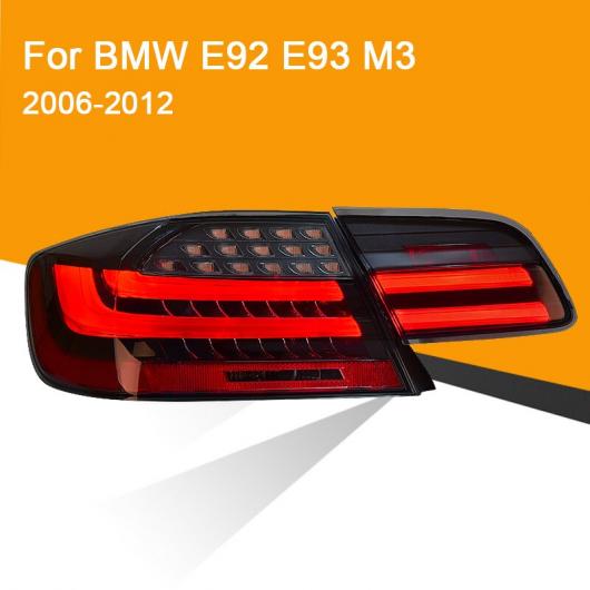 1ペア LED テール ランプ 適用: BMW E92 E93 M3 330 335 2006-2012 レッド スモーク ブラック LED テール ランプ チューニング スモーク AL-MM-8731 AL｜apagency｜06
