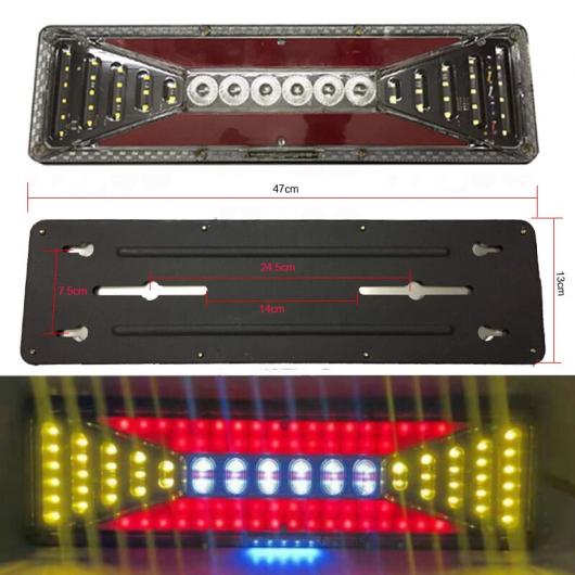 トラック リア テールライト LED トレーラー テールライト 防水 フロー ステアリング ブレーキ リバース B 46cm〜E 47cm AL-MM-8741 ALの画像