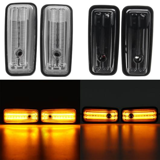 W463 ダイナミック LED サイド マーカー ウインカー リピーター ウインカー ライト ブラック-ノーマル・クリア-ノーマル AL-NN-5363 ALの画像