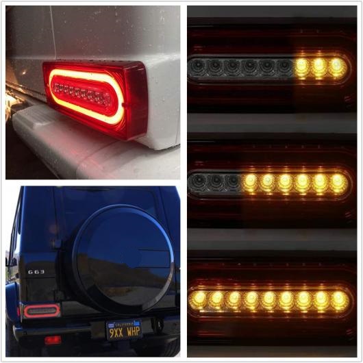 ダイナミック スモーク LED テールライト 適用: 90-15 ベンツ Gクラス W463 G500 G550 G55 AMG アセンブリ キット ウインカー リア フォグ AL-NN-5583 AL