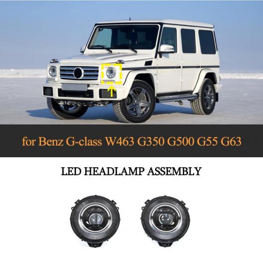 適用: メルセデス・ベンツ G クラス W463 G500 G550 G55 G63 AMG フロント LED ヘッド ランプ ライト スタイル LED ヘッドライト AL NN 5911 AL :504449740:オートパーツエージェンシー