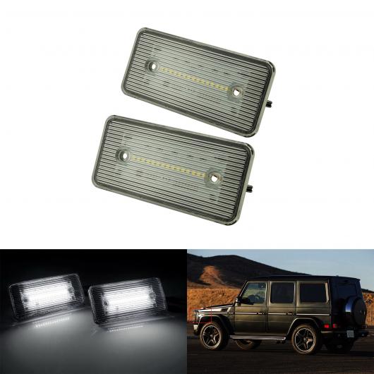 ペア LED フロント サイド マーカー ライト 適用: メルセデス・ベンツ Gクラス W463 G500 G550 2002 2014 6000K コールド ホワイト AL NN 5982 AL :504450660:オートパーツエージェンシー