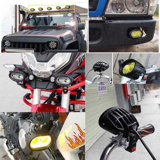 1ピース LED ヘッドライト 適用: オートバイ トラック トラクター 2ピース 12D イエロー S〜2ピース 12D ホワイト F AL-NN-6177 AL｜apagency｜08