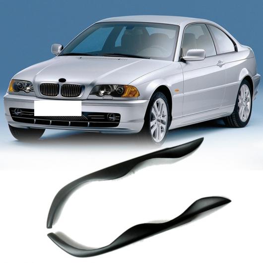 ヘッドライト アイブロー アイリッド トリム カバー ステッカー 適用: BMW 3シリーズ E46 1998-2006 ブラック AL-NN-8986 AL｜apagency｜03