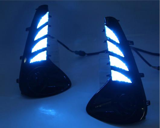 バンパー ヘッドライト ヴィオス デイタイム ライト 2020-2022 DRL LED ホワイト イエロー トヨタ ヴィオス 2021-2022 AL-OO-0085 ALの画像