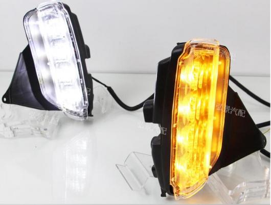 バンパー ヘッドライト ヴィオス デイタイム ライト 2017-2019 DRL LED ホワイト イエロー トヨタ ヴィオス 2017-2019 AL-OO-0192 ALの画像