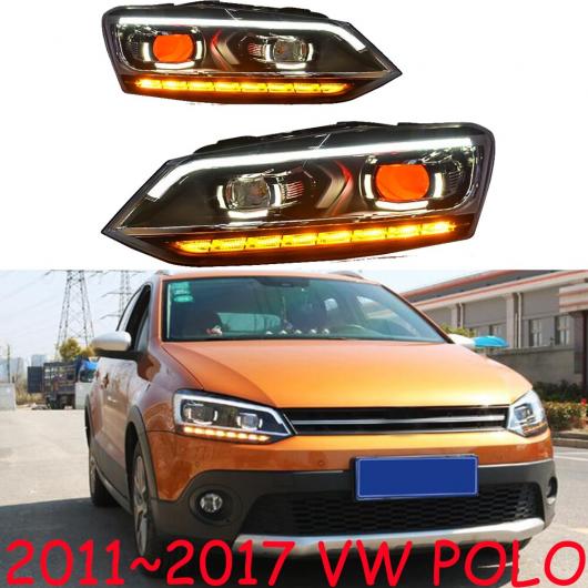 バンパー ランプ 適用: ポロ ヘッドライト 2011 2012 2013 2014 2015 2016 2017 LED テールライト ブラック VW ポロ 2011 2017 AL OO 0329 AL :504632430:オートパーツエージェンシー