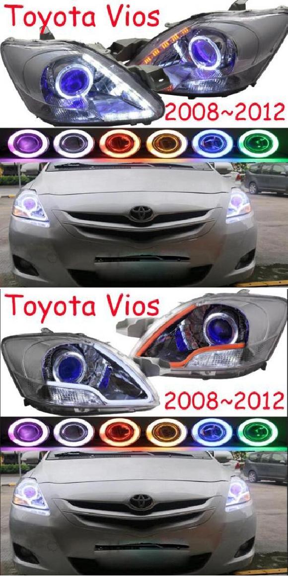 2ピース バンパー ランプ 適用: ヴィオス ヘッドライト モデル1スタイル・モデル2 STLE トヨタ ヴィオス 2008 2012 AL OO 0377 AL :504633430:オートパーツエージェンシー