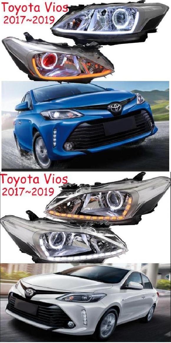 2ピース バンパー ランプ 適用: ヴィオス ヘッドライト モデル1スタイル・モデル2 STLE トヨタ ヴィオス 2017-2019 AL-OO-0425 AL