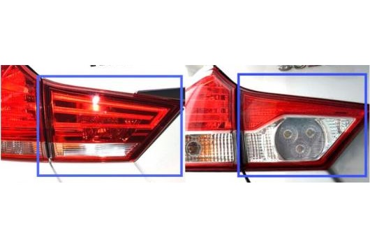 1ピース 適用: スズキ アリビオ テールライト 1ピース 右 インナー スズキ アリビオ 2015-2018 1ピース LED テールライト AL-OO-0479 ALの画像
