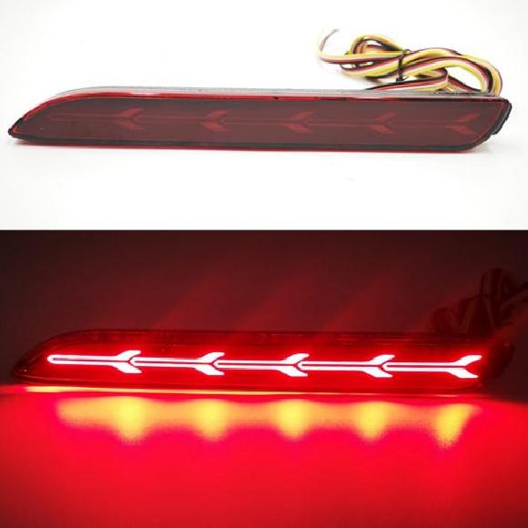 LED リア バンパー リフレクター テール ブレーキ ライト 適用: トヨタ ブラック カバー〜モデル E 2ファンクション AL-OO-0922 AL