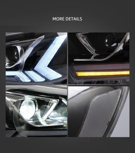 公式超高品質 ヘッドライト 適用: トヨタ ハイラックス 2015 2016 2017 2018 2019 LED ヘッド ランプ チューニング ライト パーツ プラグ プレイ AL-OO-0963 AL