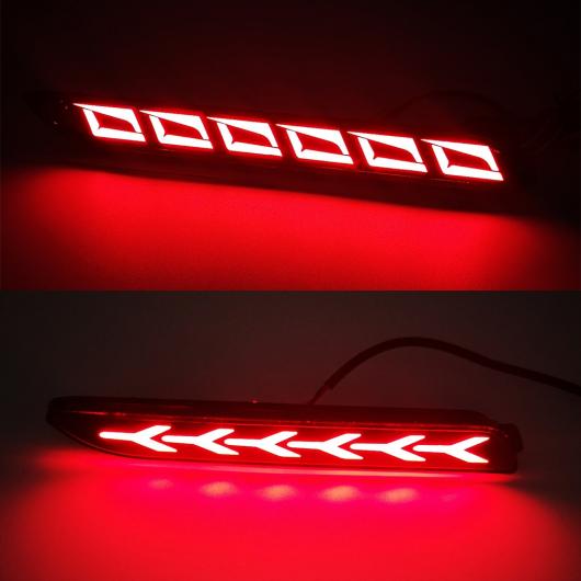 2ピース LED リア バンパー リフレクター テール ブレーキ ライト 適用: トヨタ RAV4 モデル A〜モデル G 3ファンクション AL-OO-1010 AL