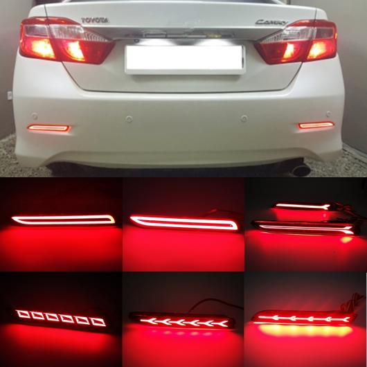 2ピース LED リア バンパー リフレクター テール ブレーキ ライト 適用: トヨタ RAV4 モデル A〜モデル G 3ファンクション AL-OO-1010 AL