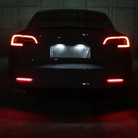 リア バンパー リフレクター 適用: テスラ/TESLA モデル 3 LED ダイナミック ウインカー ライト リア フォグ ランプ フィッシュボーン スタイル AL-OO-1061 AL_5