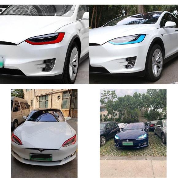 テスラ/TESLA テスラ/TESLA モデル X /S デイタイムランニングライト 色 モデル X レッドペア〜モデル S ブルーペア AL OO 1086 AL :504686120:オートパーツエージェンシー