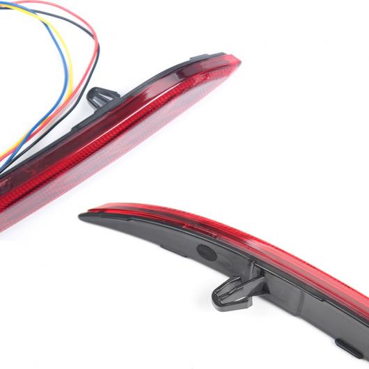 2ピース LED リア バンパー リフレクター ライト トランク テール セーフティー ワーニング ルミナス ブレーキ ランプ 適用: テスラ/TESLA AL-OO-1111 AL_2