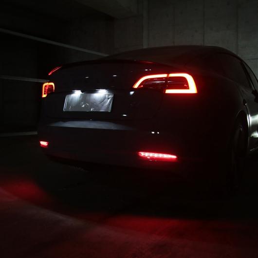 リア バンパー LED ブレーキ ライト 適用: テスラ/TESLA モデル 3 2022 2017-2021 ウインカー 自動車 エクステリア フォグ レッド AL-OO-1220 AL_3