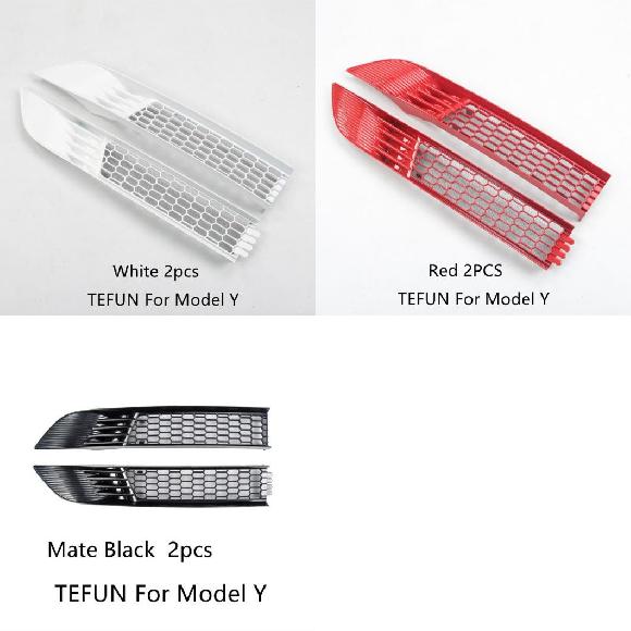 適用: 2017 2021 2022 テスラ/TESLA モデル Y 防虫 ネット フロント バンパー ミドル ネット 吸気口 保護 ホワイト〜マットブラック AL OO 1504 AL :504695690:オートパーツエージェンシー