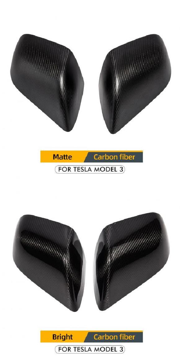 ���f��3 �A�N�Z�T���[ �~���[ �J�o�[ �K�p: �e�X��/TESLA ���f�� 3 �J�[�{���t�@�C�o�[ �T�C�h �~���[ �J�o�[ �L���b�v ���f�� 3 �}�b�g�E���� AL-OO-1623 AL
