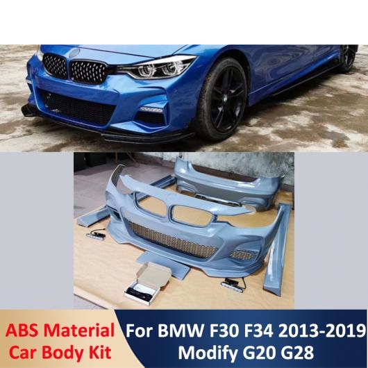 未塗装 ABS フロント ＆ リア バンパー サイド スカート LED ライト 適用: BMW 3シリーズ F30 F35 320LI 330LI G20 G28 ボディ キット 未塗装 AL-OO-2299 AL｜apagency｜06