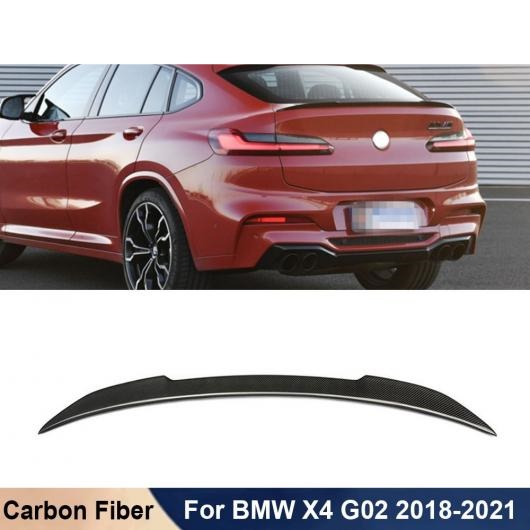 リアル カーボンファイバー リア スポイラー トランク ウィンド ウイング スポイラー テール 装飾 適用: BMW X4 G02 2018 + タイプ003 AL OO 2675 AL : 504719580 : オートパーツエージェンシー