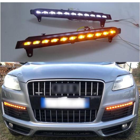 ダイナミック ウインカー ウインカー DRL 防水 12V LED デイタイムランニングライト フォグランプ 適用: アウディ/AUDI Q7 2006 2007 2008 2009 AL OO 3831 AL :504764440:オートパーツエージェンシー