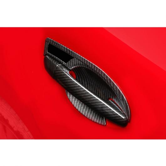 上質直営通販 ドア ハンドル カバー ABS カーボンファイバー 適用: MAZDA3 アクセラ 2019 2020 ドア ハンドル ボウル カバー トリム 装飾 ブラック AL-OO-4857 AL